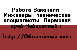 Работа Вакансии - Инженеры, технические специалисты. Пермский край,Чайковский г.